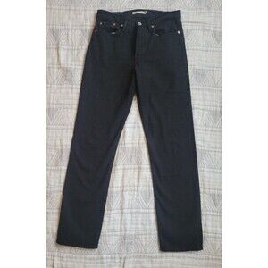Levi's wedgie straight black wash denim 27Wx30L